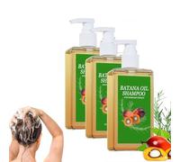 Lot de 3 shampoings à l'huile de Batana Para La Caida Del Cabello, à l'extrait de plantes, convient aux hommes et aux femmes, nourrissant, pour des cheveux plus forts et plus sains
