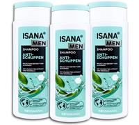 Lot de 3 shampoings anti-pelliculaires ISANA Men - 3 x 250 ml