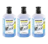 Lot de 3 shampoings de voiture 3 en 1 pour nettoyeur haute pression Kärcher - Flacon de 1L. 62957500*3