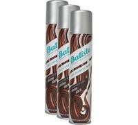 Lot de 3 shampoings secs Batiste Divine Dark de 200 ml chacun - Avec une touche de couleur pour cheveux bruns moyens et foncés - Frais pour tous les types de cheveux