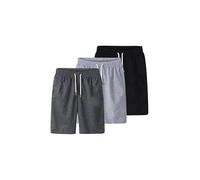 Lot De 3 Short Homme D'Été Short Cargo Taille Élastique Pantalon Court Été Cordon De Serrage Bermuda De Travail Couleur Unie Shorts Et Bermudas Sport Fitness Loisirs Jogging