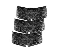 Lot de 3 Shorty Femme Lisa like it 6005 137 0 0 S-L Blanc, Ivoire, Noir