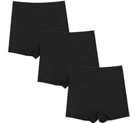 Lot De 3 Shorty Femme sous Jupe Douce Boxer Short SéCurité Legging Court sans Couture Cycliste Femme Short Sport Femme Short Femme Boxer Femme Noir Noir Noir XL