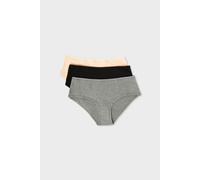 Lot de 3 shortys en coton - John - S - Noir - Femme - Etam