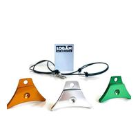 Lot de 3 sifflets Logan A1 en forme de chien de berger et cordes, argent (argent, orange, vert)
