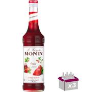 Lot de 3 Sirop Monin - Fraise - 1L