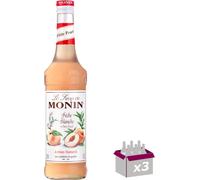 Lot de 3 Sirop Monin - Pêche blanche - 70cL