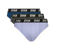 DIM Slip Homme à Thermorégulation Active DIM Sport x3, Bleu/Mauve, S