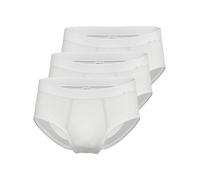 Lot de 3 Slips avec braguette Doppelripp Exquisit Ammann 433612 M-6XL Blanc