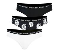 Lot de 3 slips fille ecopack girl mode athena fille blanc-tigres-noir 8A