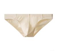 Lot de 3 slips pour homme en coton mélangé avec poche respirante, coupe fine et douce, pour un usage quotidien et des modes de vie actifs (XL, jaune)