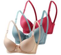 Lot de 3 Soutien Gorge Classiques Femme Grande Taille Soutien Gorgé Push Up Brassière Fin Armature Support Haut Anti Soutiens Gorge Ptose Confort Quotidien Brassiere Lingerie Sportif Bra