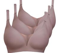 Lot de 3 soutiens-gorge à couverture complète avec bonnets souples pour femmes, sans fil, dentelle, col en V, sans sous-vêtements, grande taille, quotidien, sans couture, confortable, respirant, GY1