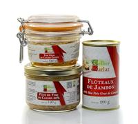 Lot de 3 spécialités au foie gras de canard soit 410g