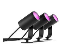 Lot de 3 spots de jardin - PHILIPS HUE - Lily - Noir - IP67