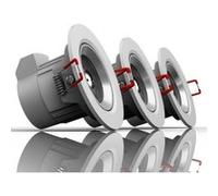 Lot de 3 spots intégrés Xanlite 6 W (50 W) Lumière dimmable Blanc chaud G