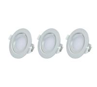 Lot de 3 spots leds intégrés 5W orientables