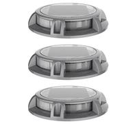 Lot de 3 Spots solaires en aluminium - 15 lumens - Blanc chaud - GALIX - Classique - Energie solaire - Extérieur