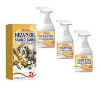 Lot de 3 sprays nettoyants de cuisine en spray pour cuisine, dégraissant moussant robuste, nettoyant en mousse multifonctionnel pour taches tenaces