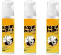 Lot de 3 sprays nettoyants multi-usages, sans rinçage, anti-taches, nettoyant pour voiture et maison, saveur citron, pour cuisine, salle de bain, voiture