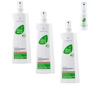 Lot de 3 sprays pour la peau à l'aloe Via Emergency - 3 x 150 ml (lot de 3 + bouteille ToGo)