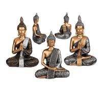 Lot de 3 statues bouddha thaï magneticland