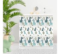 Lot de 3 Stickers Adhésif pour Meuble IKEA MALM - Modèle Dino