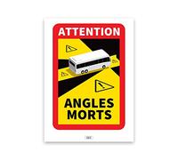 Lot de 3 stickers angles morts Bus officiel adhésif pour Car autocollant