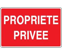 Lot de 3 Stickers Propriété Privée 13x20cm Interdiction d'Entrer