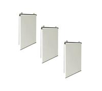 IDMarket - Lot de 3 Stores enrouleurs L.124 x H. 225 CM pour pergola écru