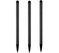 Lot de 3 stylets noirs pour écrans tactiles, stylos à pointe fine pour téléphone, tablette et autres écrans tactiles, stylet de haute précision pour tous les appareils à écran tactile universel