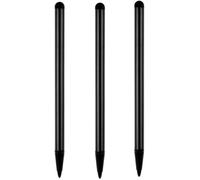Lot de 3 stylets noirs universels à pointe fine pour téléphone/tablette et autres écrans tactiles, stylet de haute précision pour tous les appareils à écran tactile universel, accessoires