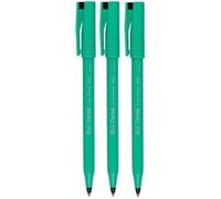 Lot De 3 Stylos À Bille R50 Noirs À Pointe Fine Rembourrée 0,8 Mm Largeur De Trait 0,4 Mm 77 % Recyclé