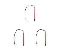 Lot de 3 stylos à corde élastique durable pour appareils à écran résistif fournitures informatiques industrielles pour lecteur de jeux vidéo machine en métal rouge