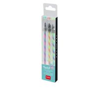 Legami – Lot de 3 stylos gel multicolores, 14,5 cm, pointe 1,0 mm, encres contrastées