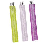 Lot de 3 stylos à ongles en acrylique à faible poids, parfaits pour les débutants et les experts en forme de fleur