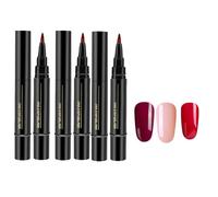 Lot De 3 Stylos À Vernis, Stylos À Gel Pour Ongles À Séchage Rapide, S-tylos À Vernis Gel, Stylo Portable Accessoire Pour Maison Salon