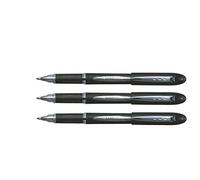 Uni Roller Jetstream pointe moyenne de 1 mm - corps noir avec zone de préhension encre noire