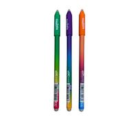 Lot de 3 stylos Carioca OOPS EASY effaçables, vert, violet et orange, 0,7 mm