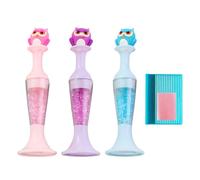 Lot de 3 stylos d'art en strass - Motif chouettes - En forme de pot de fleurs - Broderie ergonomique - Applicateur en pour la décoration intérieure