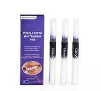 Lot de 3 stylos de blanchiment des dents - Blanchiment immédiat - Pour des dents plus blanches - Gel de santé dentaire - Blanchiment efficace - Élimination rapide - Tough Stains Teeth Whitening Pen
