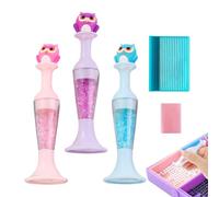 Lot de 3 stylos de peinture diamant - Motif hiboux - Pot de fleurs - Accessoires de peinture artistique - Picker en pour , adolescents, filles, hommes