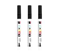 Lot de 3 stylos de peinture en pierre résistante à l'eau et à l'huile - Résistant au soleil - Pour gravure, dessin, gribouillage, étanche et résistant à l'huile