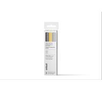 Lot de 3 stylos gel Cricut Joy™ - Or, argent, noir - Pointe moyenne