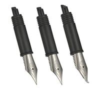 Lot de 3 stylos plume Hongdian à pointe fine, extra fine et courbée pour les séries Black Forest 1850, 1851, 6013, 517S et 517D