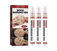 Lot de 3 stylos pyrogravures a bois, pyrogravure au caramel, surs et non toxiques, outils de pyrogravure, cadeau pour enfant