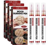 Lot de 3 stylos pyrogravures a bois, pyrogravure au caramel, surs et non toxiques, outils de pyrogravure, cadeau pour enfant