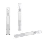 Lot de 3 Stylos Vide Twist Pen avec Pinceau Silicone pour Ongles Cosmétiques