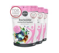 Lot de 3 sucreries borchers - Cuisson sans sucre - 3 x 300 g - Sans sucre - Pour la cuisson - Résultat de cuisson optimal - 3 sachets de 300 g