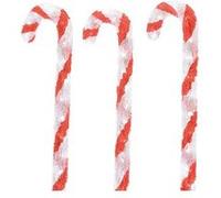 Sucres d'orge lumineux - LED - Lot de 3 - Acrylique - Blanc froid - Eclairage fixe